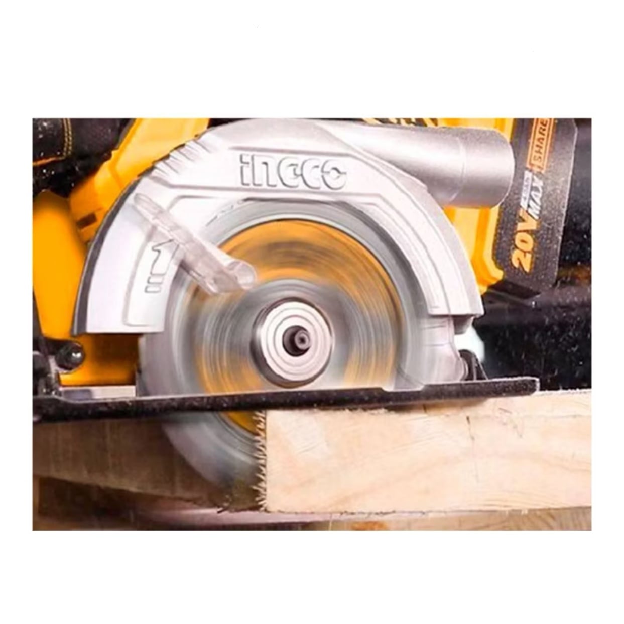SIERRA INGCO CIRCULAR INALÁMBRICA 20 V 140 MM INDUSTRIAL ACERO - 8