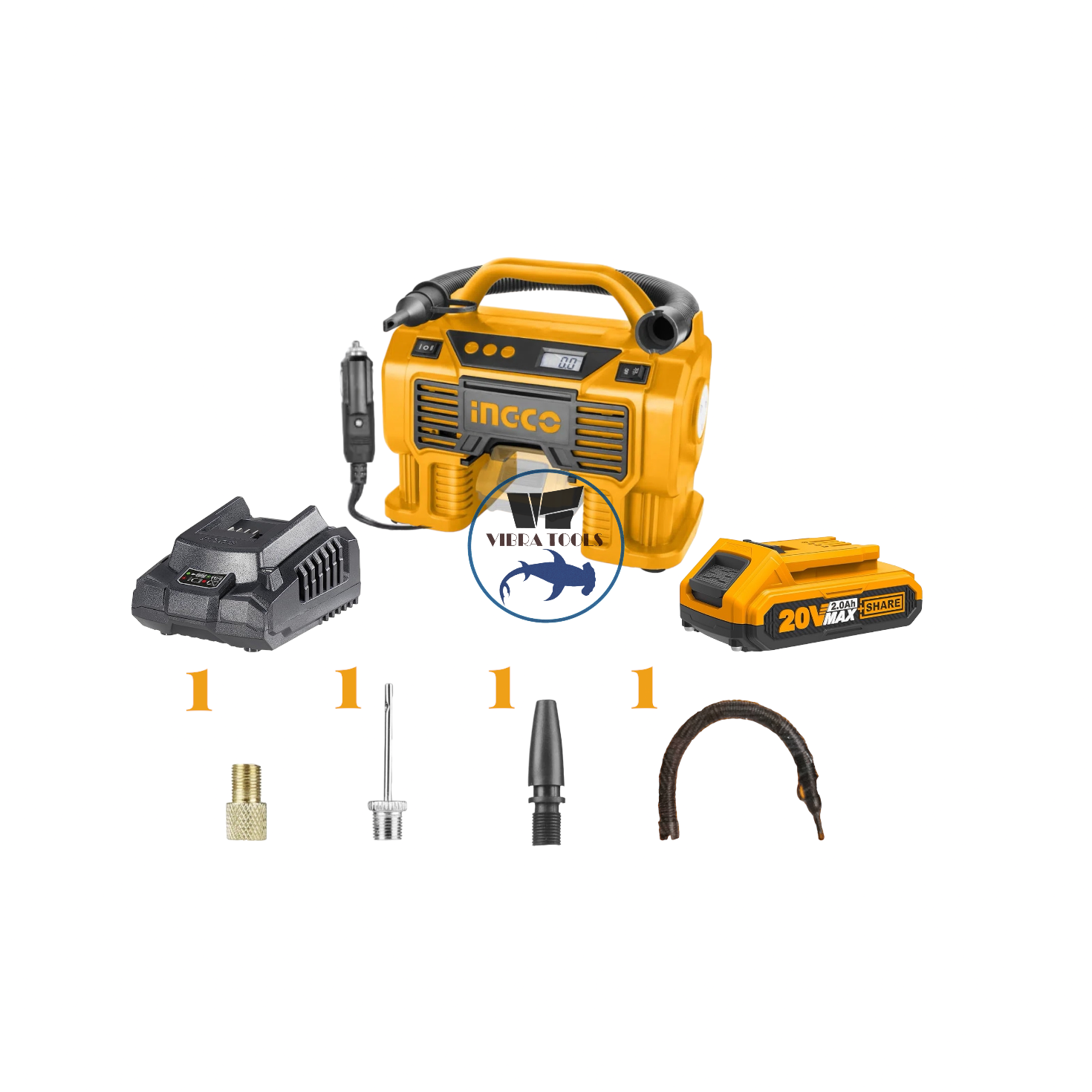 Ricambio Batteria al Litio Ricaricabile 20V 6.0 AH INGCO