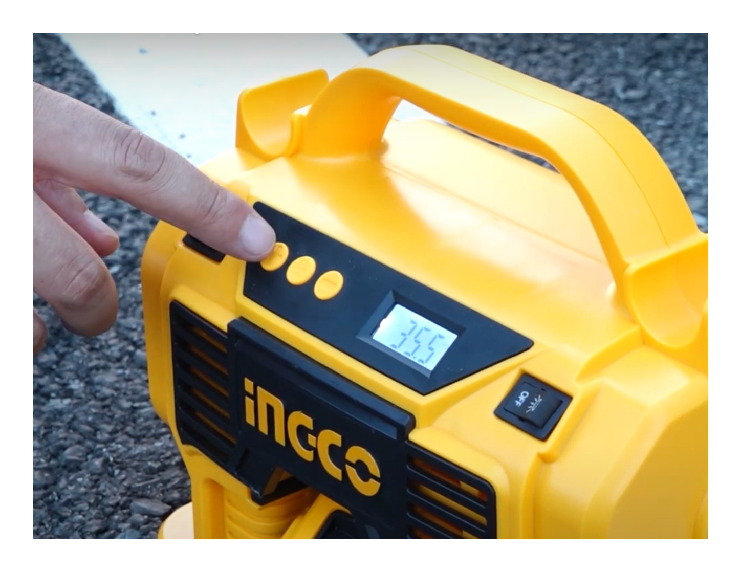 KIT INGCO COMPRESOR INALÁMBRICO 20V 160 PSI + BAT+ CARG+ ACC - 4
