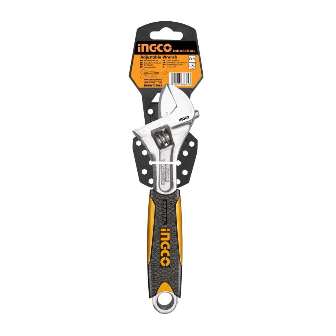 LLAVE INGCO INGLESA AJUSTABLE 150 MM INDUSTRIAL 6 PULGADAS - 1
