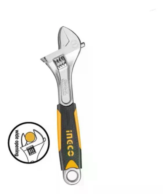 LLAVE INGCO INGLESA AJUSTABLE 150 MM INDUSTRIAL 6 PULGADAS - 4