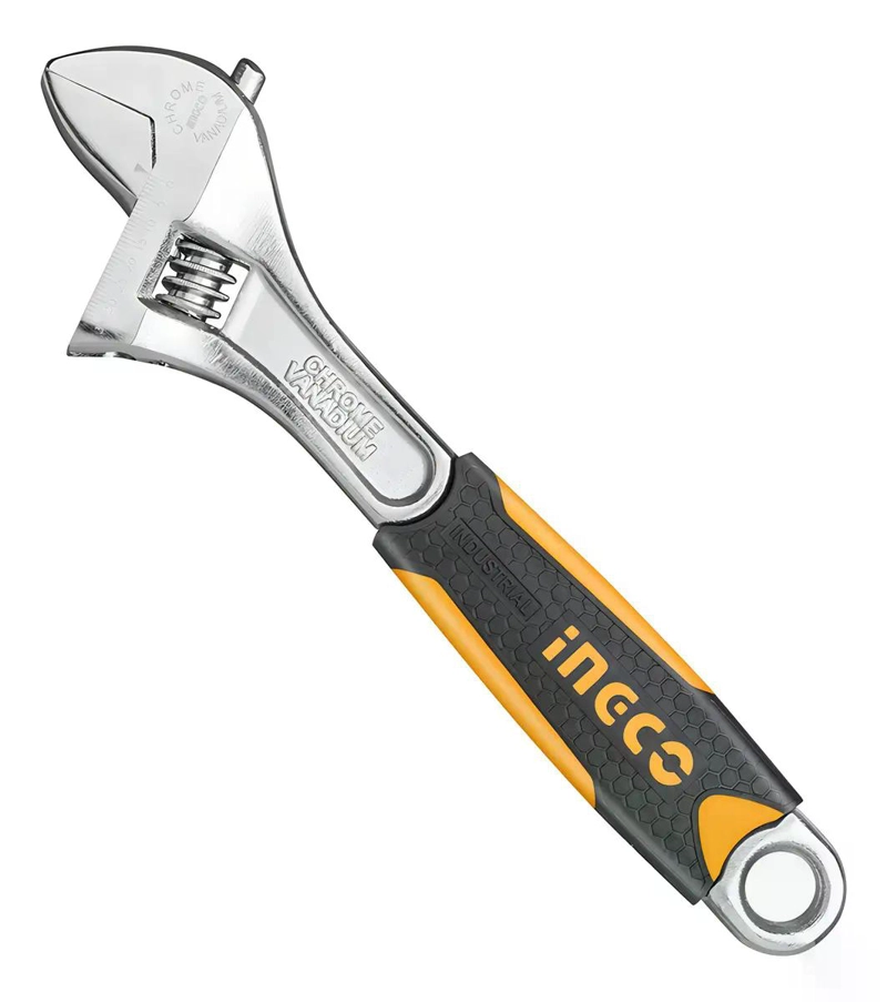 LLAVE INGCO INGLESA AJUSTABLE 150 MM INDUSTRIAL 6 PULGADAS - 5