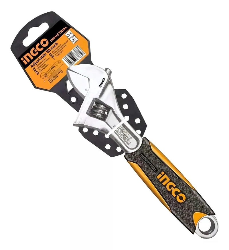 LLAVE INGCO INGLESA AJUSTABLE 150 MM INDUSTRIAL 6 PULGADAS - 6