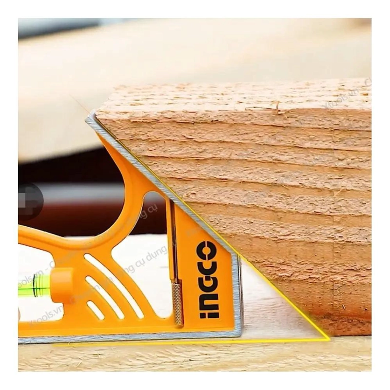 SET HERRAMIENTAS INGCO ESCUADRA MAGNETICA COMBINACION 300 MM + BOLSA PROTEC - 5