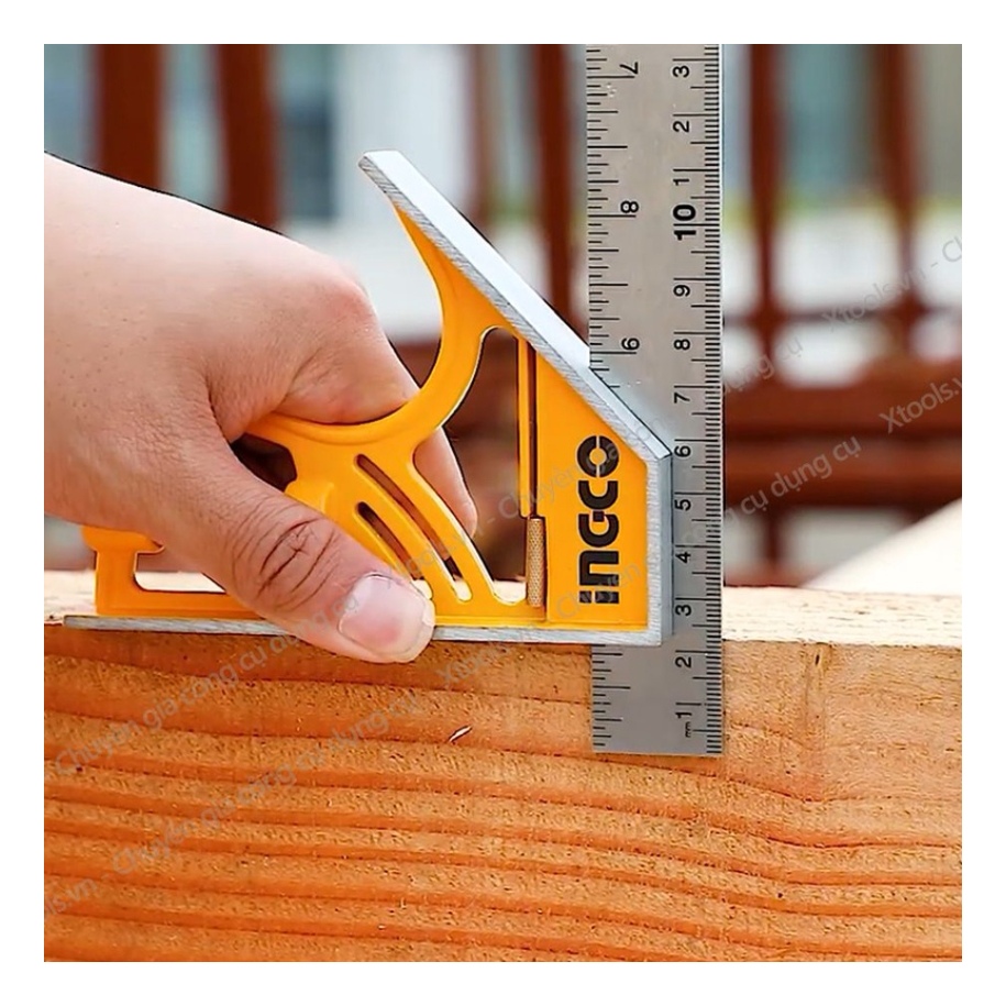 SET HERRAMIENTAS INGCO ESCUADRA MAGNETICA COMBINACION 300 MM + BOLSA PROTEC - 5