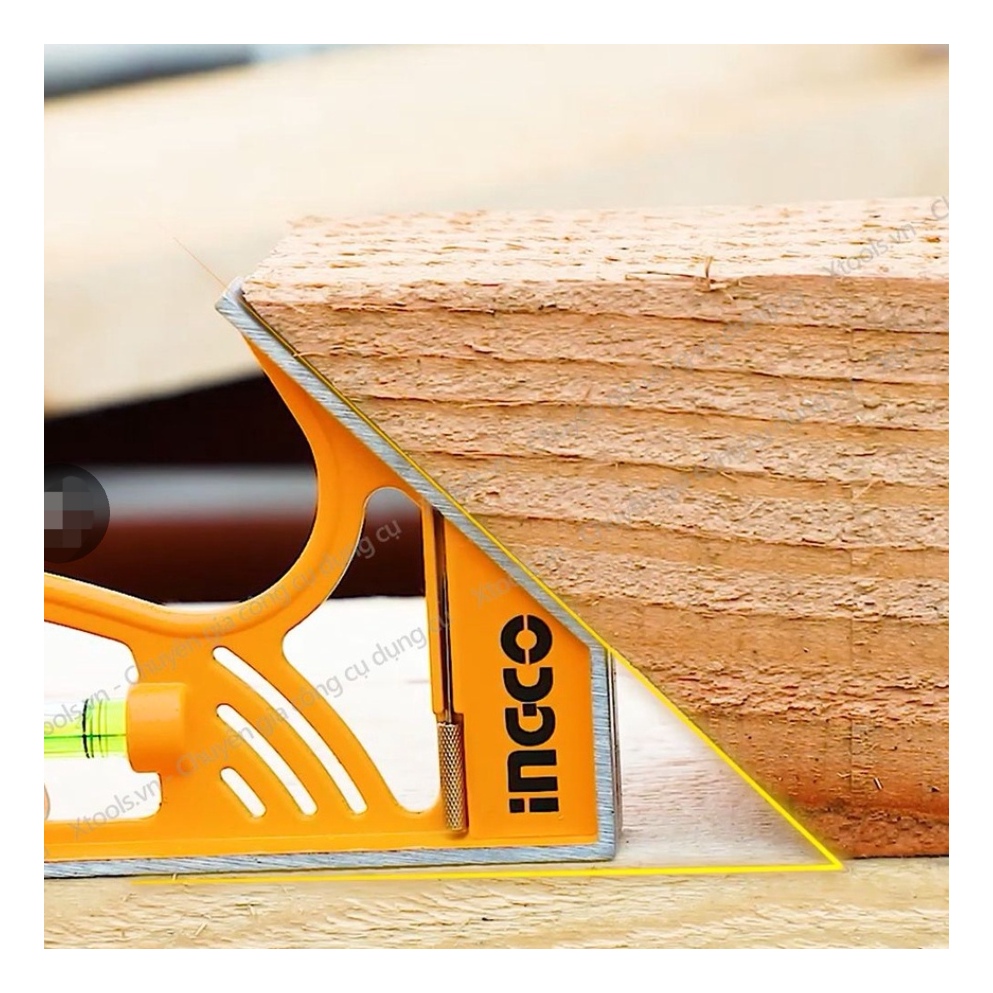 SET HERRAMIENTAS INGCO ESCUADRA MAGNETICA COMBINACION 300 MM + BOLSA PROTEC - 7