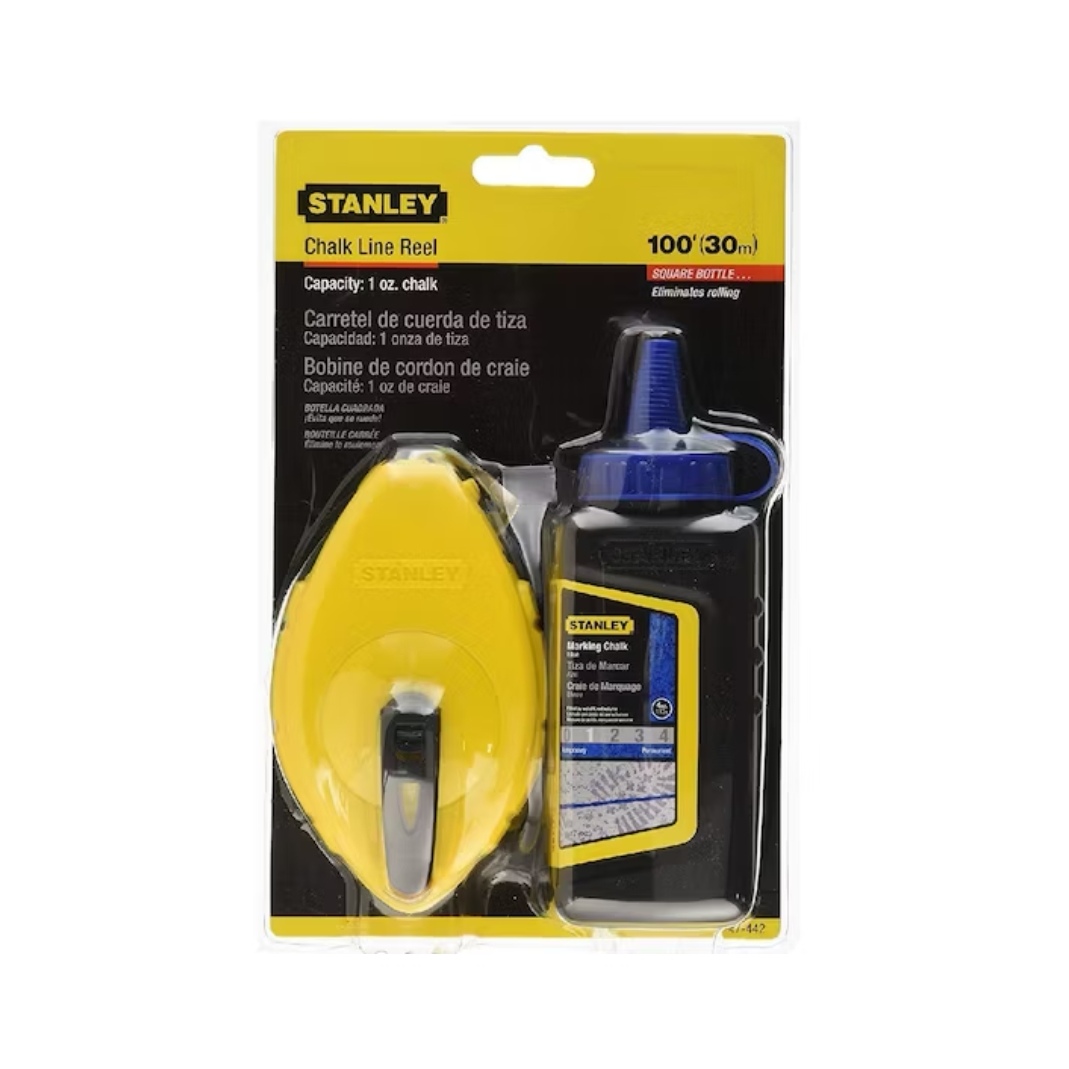 SET HERRAMIENTAS STANLEY TIZA 2 PIEZAS LINEA 30 M + AZUL 113 GR - 1