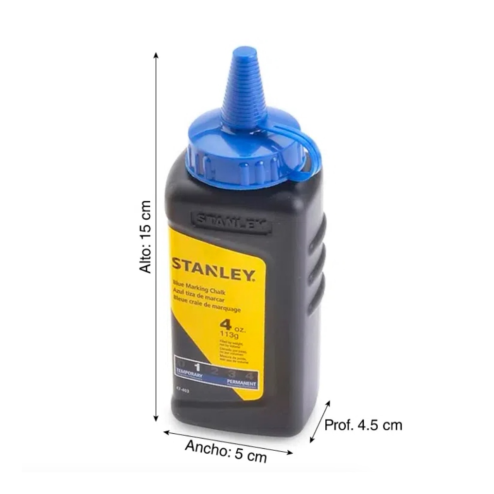 SET HERRAMIENTAS STANLEY TIZA 2 PIEZAS LINEA 30 M + AZUL 113 GR - 8