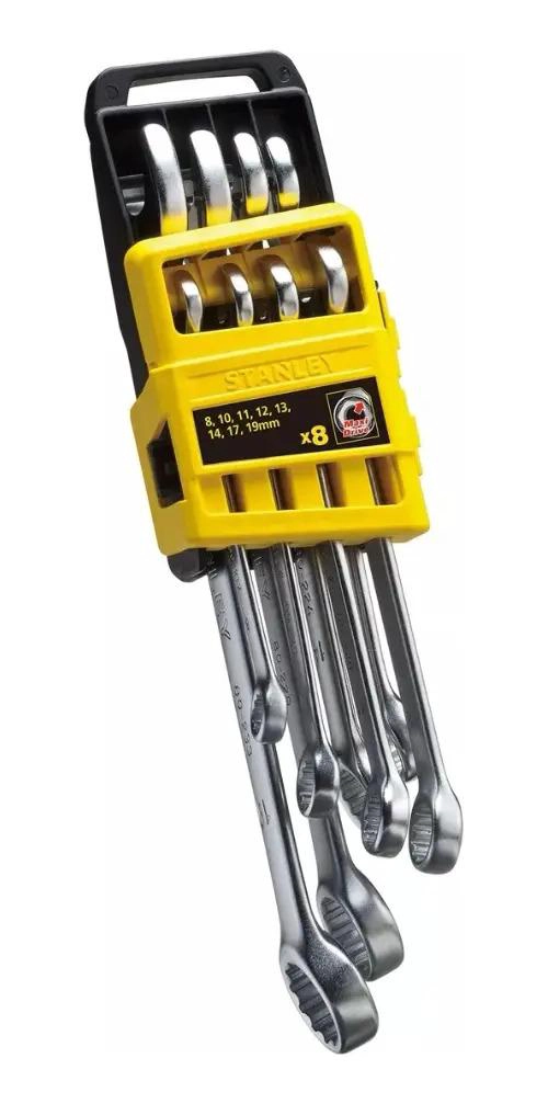 SET HERRAMIENTAS STANLEY LLAVES 8 PIEZAS COMBINACION PUNTA CORONA - 3