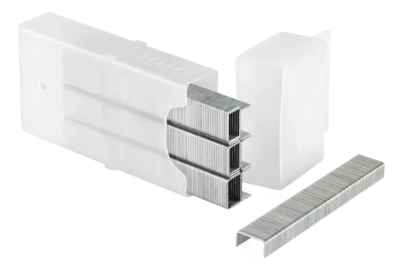 SET HERRAMIENTAS STANLEY ENGRAPADORA METALICA USO LIVIANO + GRAPAS + BOLSO - 4
