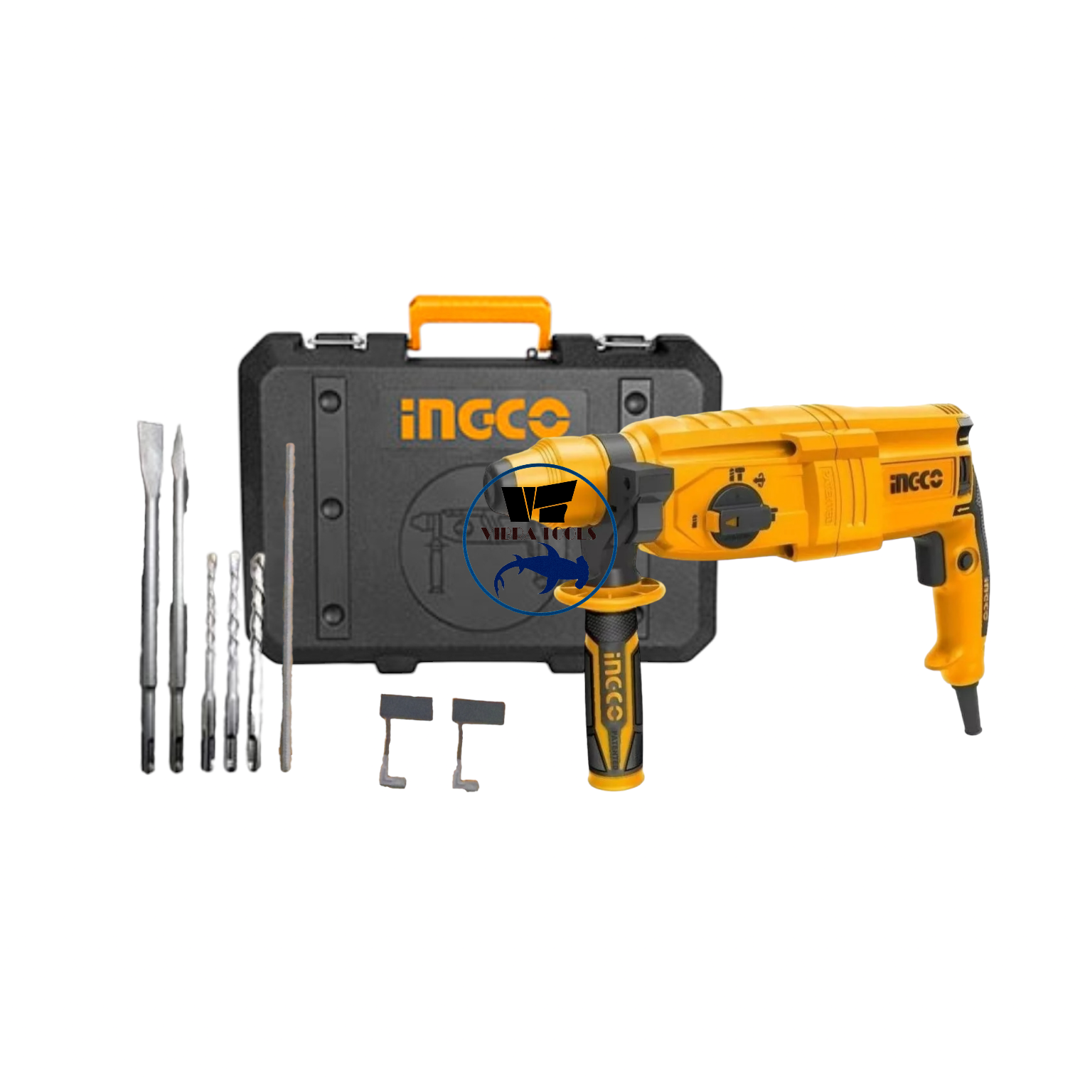 ROTOMARTILLO INGCO ELÉCTRICO 800 W 2.5J SDS PLUS+ ACC RGH9028 - 1