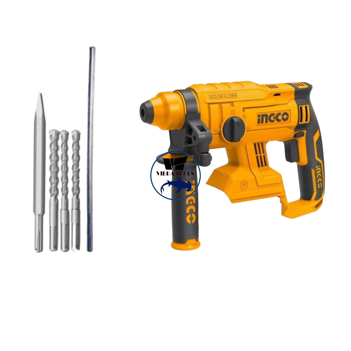 ROTOMARTILLO INGCO INALÁMBRICO BRUSHLESS 20 V INDUS CRHLI2201 - 1