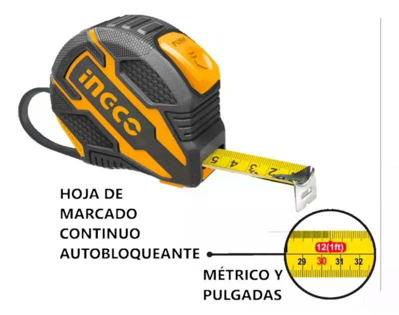 HUINCHA INGCO METRICA 19MMX5M - 6