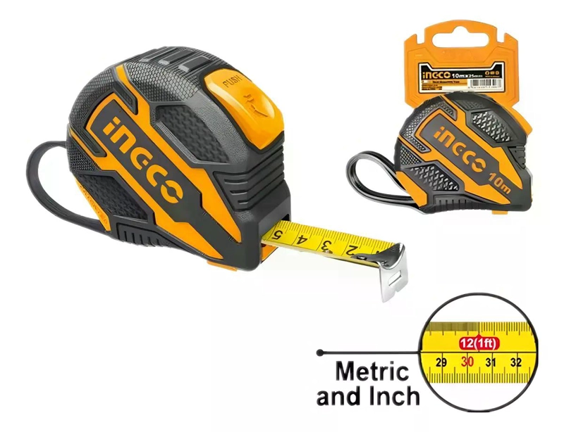 HUINCHA INGCO MEDIR 10 M X 25 MM CINTA METRICA - 7