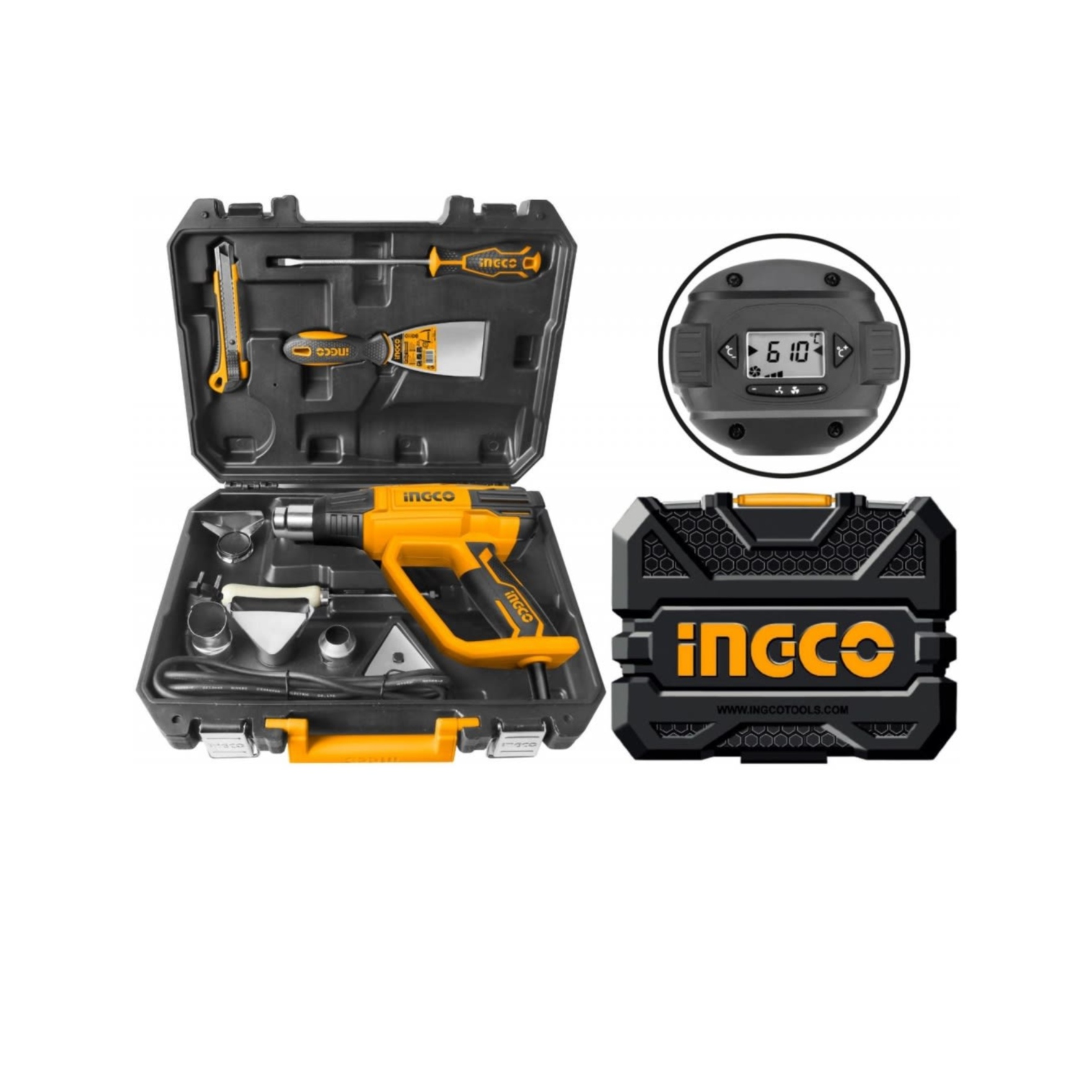 PISTOLA DE CALOR INGCO DIGITAL 2000 W INDUSTRIAL HG200028-1 - 5