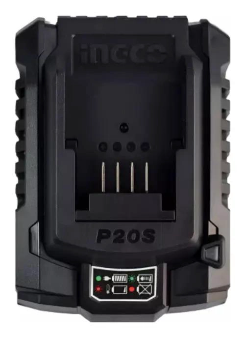CARGADOR INGCO DE BATERÍAS 20V INDUSTRIAL FCLI2001-7 - 2