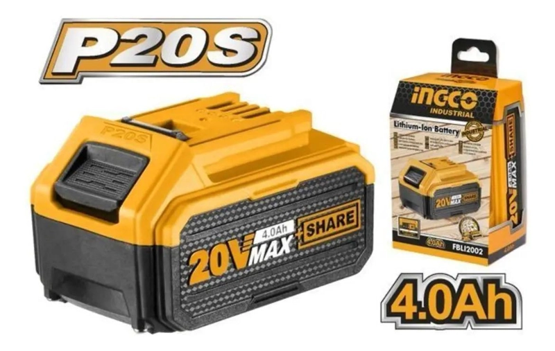 BATERÍA INDUSTRIAL P20S INGCO 20V 4 AH FBLI2002 - 7