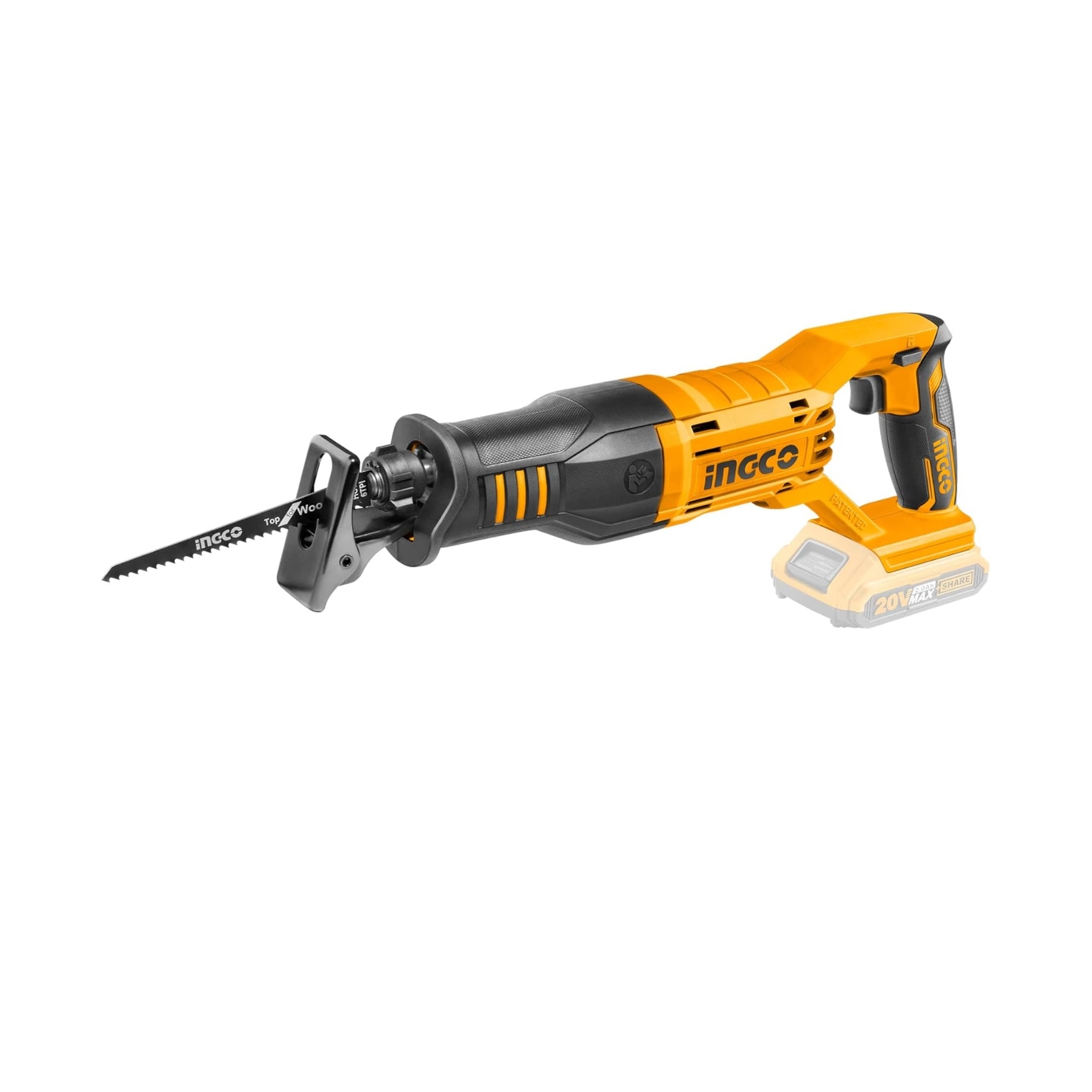 SIERRA INGCO SABLE INALÁMBRICA 20 V + CRSLI1151 ACERO - 2