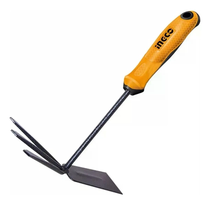 AZADON CON CULTIVADOR RASTRILLO INGCO ACERO 75X300 MM - 2