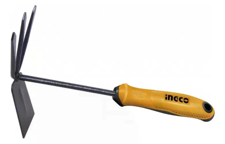 AZADON CON CULTIVADOR RASTRILLO INGCO ACERO 75X300 MM - 3