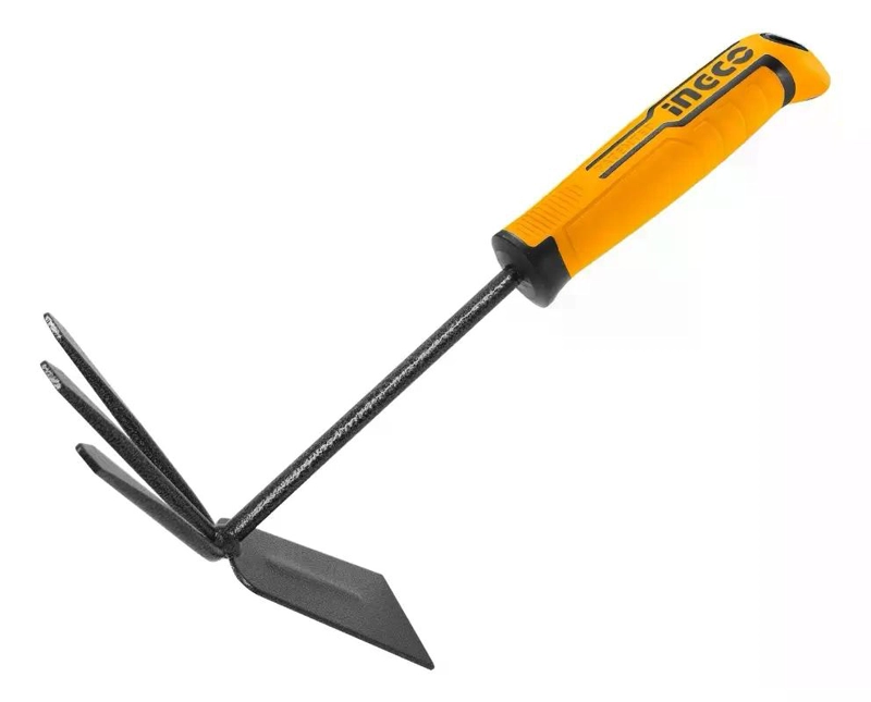 AZADON CON CULTIVADOR RASTRILLO INGCO ACERO 75X300 MM - 5