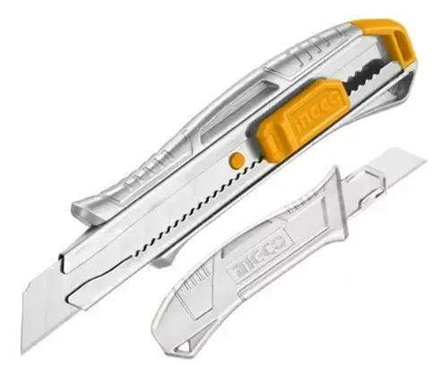 CORTA CARTON CARTONERO EXACTO CUCHILLO INGCO ALUMINIO - 9