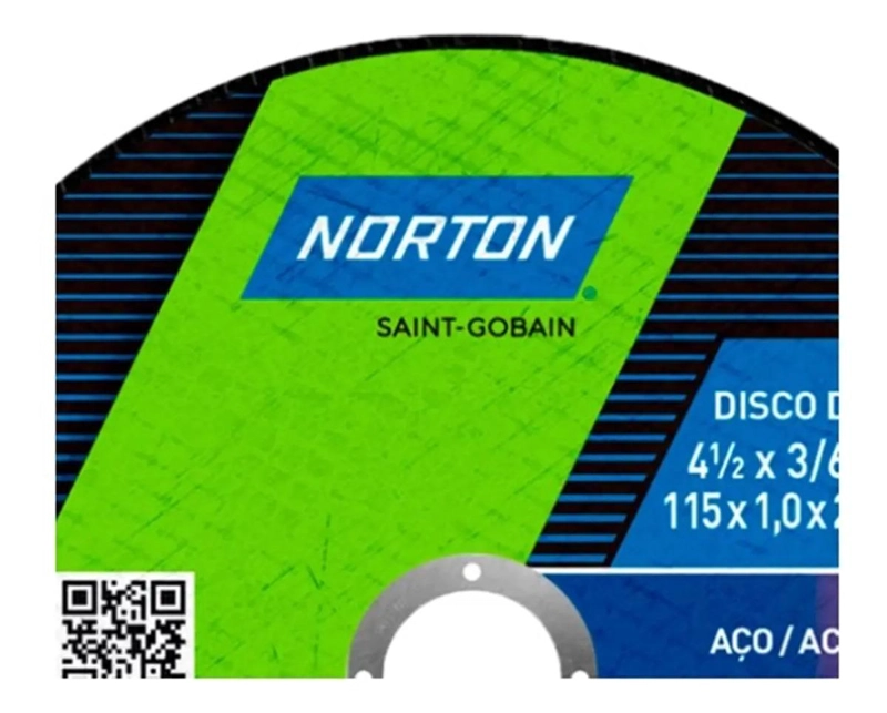 DISCO DE CORTO FINO NORTON 4-1/2 CLASSIC AR 102 ACERO - INOX AZUL OSCURO - 2