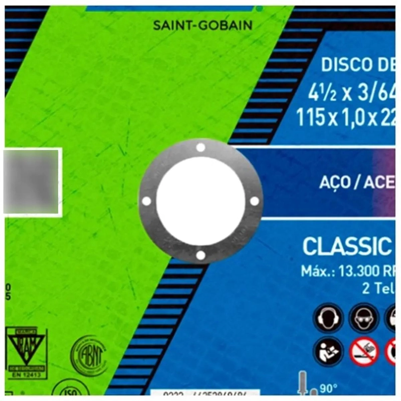 DISCO DE CORTO FINO NORTON 4-1/2 CLASSIC AR 102 ACERO - INOX AZUL OSCURO - 5