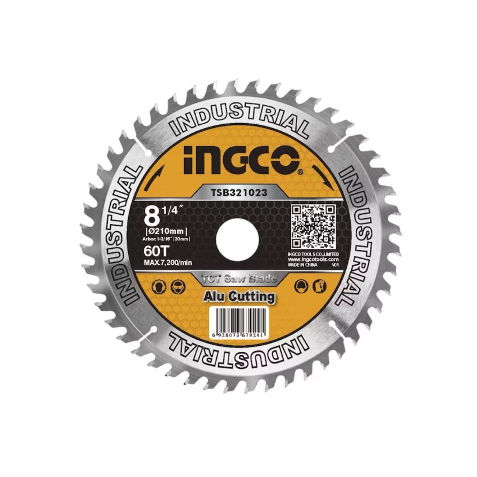 DISCO SIERRA CIRCULAR INGCO INGLETEADORA 60T 8-1/4 PU 210 MM - 1