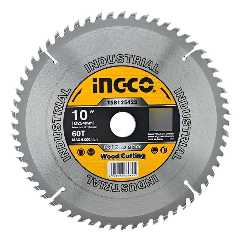 DISCO SIERRA INGLETEADORA INGCO INDUSTRIAL 60T 10 PUL 254 MM - 1