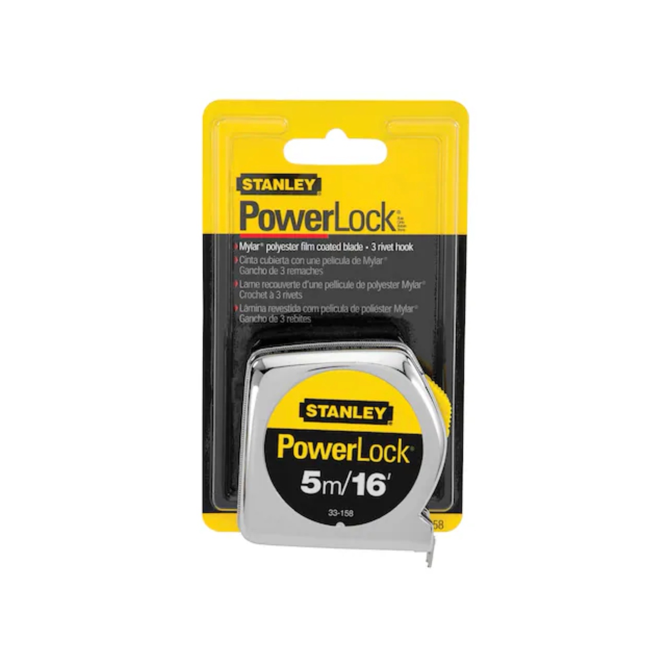 HUINCHA STANLEY MEDIR CINTA METRICA POWERLOCK 5M 33-158 - 1