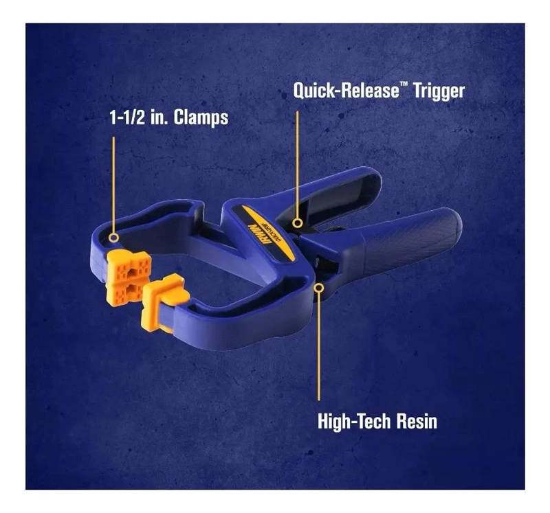 PRENSA IRWIN MANO HANDI CLAMP 38 MM 1.5 QUICK-GRIP 59100CD - 5