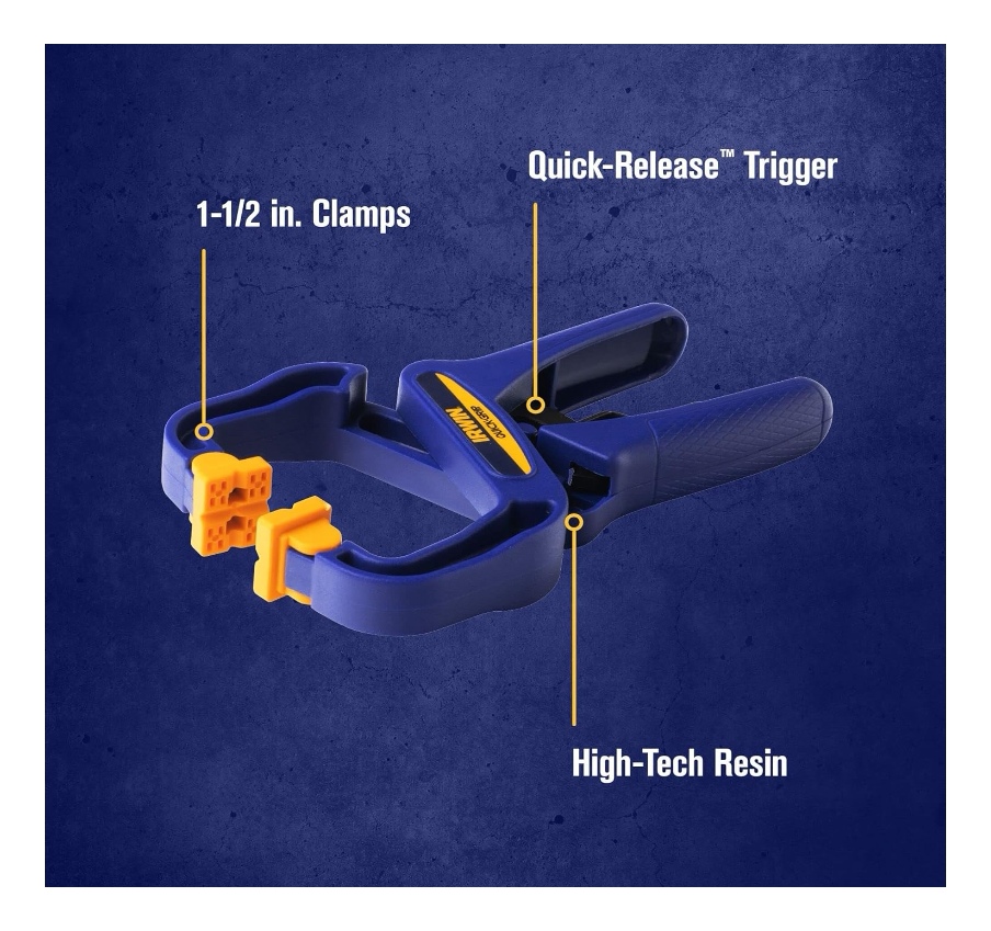 PRENSA IRWIN MANO HANDI CLAMP 38 MM 1.5 QUICK-GRIP 59100CD - 7