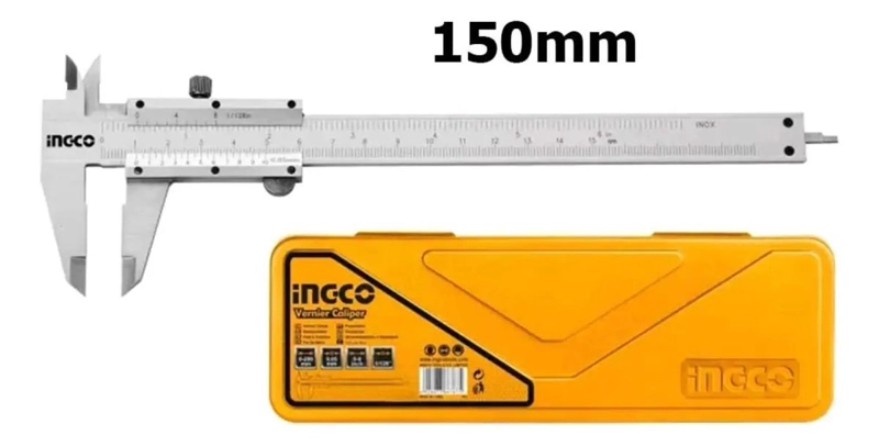 SET HERRAMIENTAS INGCO PIE METRO ANALOGO 150 MM + CAJA TRANSPORTE HVC01150 - 2