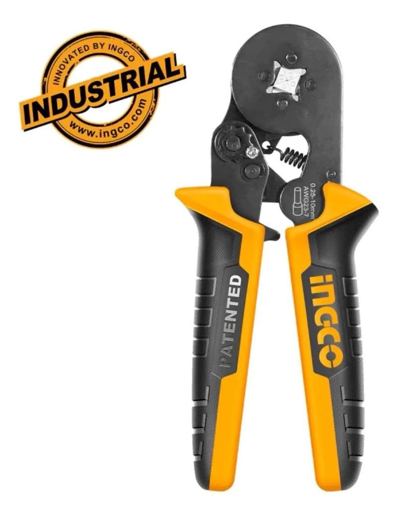 CRIMPEADORA INGCO TERMINALES INDUSTRIAL 0.25-10 MM 160 MM/6 P - 9