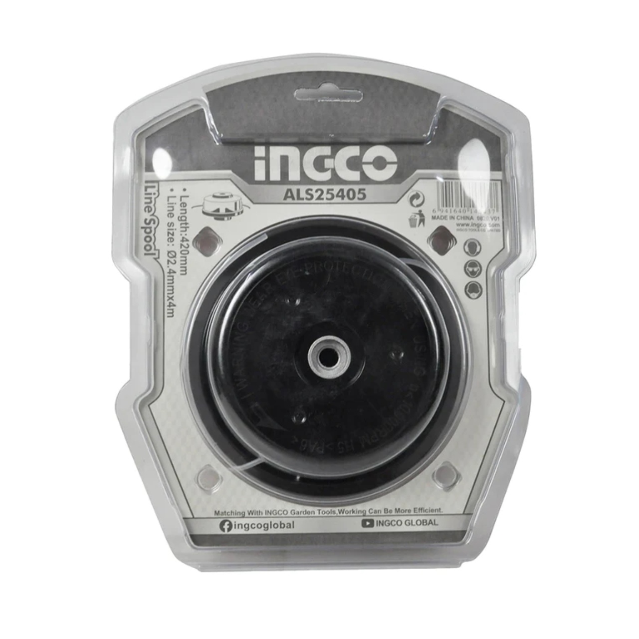 CARRETE INGCO ALS25405 HILO PARA ORILLADORA 2,4 MM X 4 M - 2
