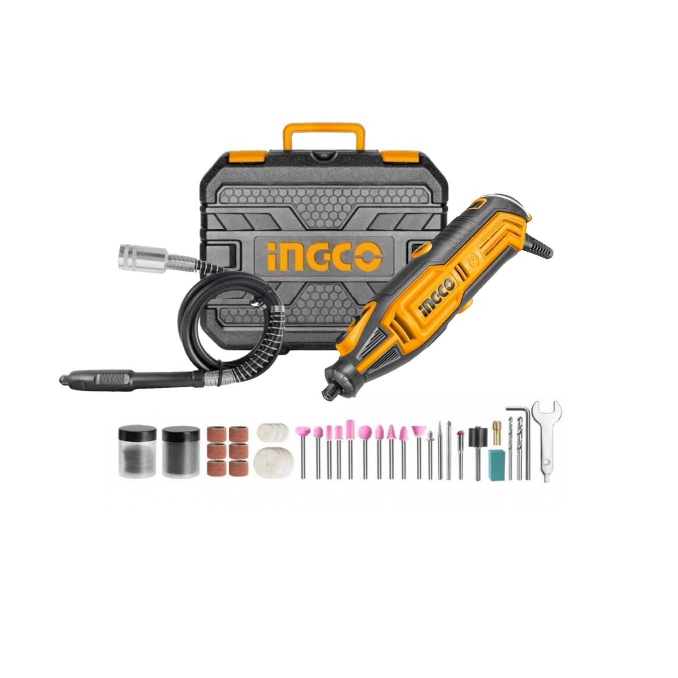 MINI TORNO MULTIPROPÓSITO INGCO 130W + 109 ACC MG13328 - 1