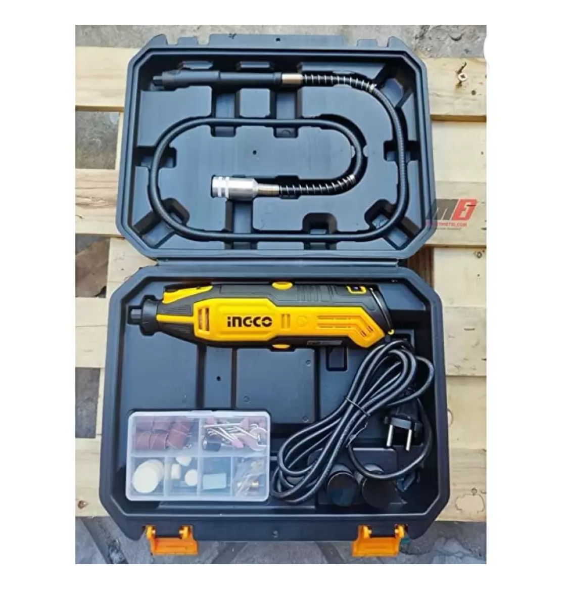 MINI TORNO MULTIPROPÓSITO INGCO 130W + 109 ACC MG13328 - 8