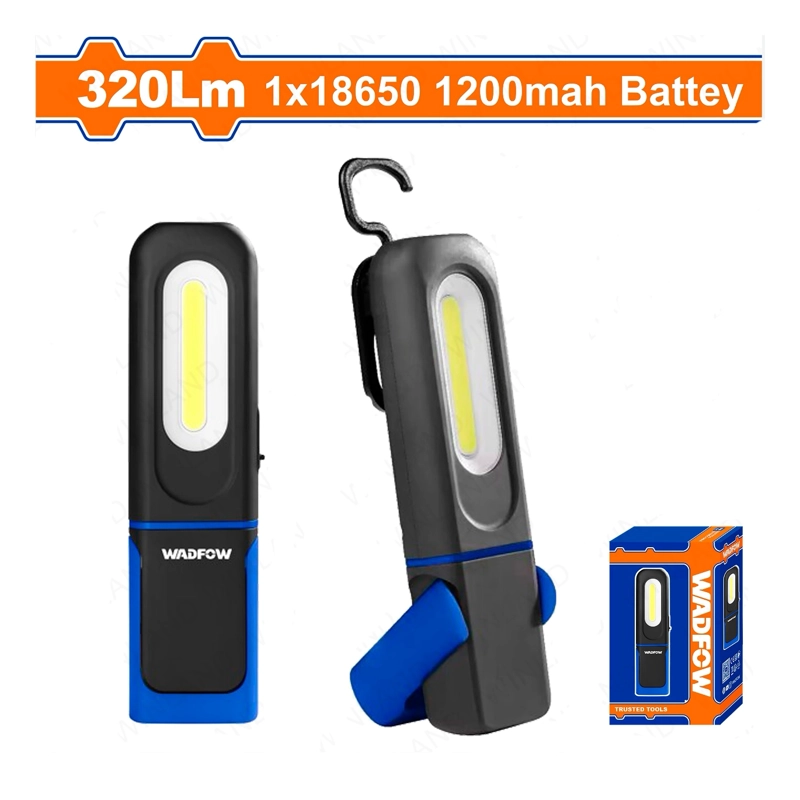 LINTERNA LED RECARGABLE WADFOW 80-320 LÚMENES USB-C WFL7508 - 1