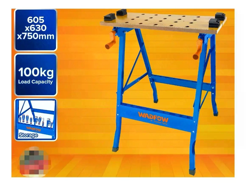 BANCO WADFOW TRABAJO PLEGABLE 100 KG 60X63X75 CM WWE1525 - 3