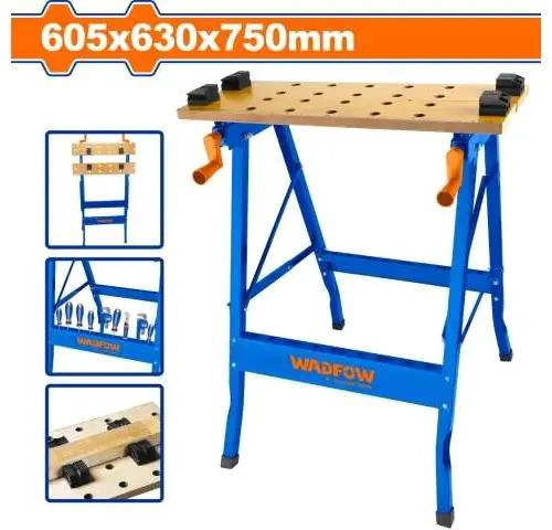 BANCO WADFOW TRABAJO PLEGABLE 100 KG 60X63X75 CM WWE1525 - 7