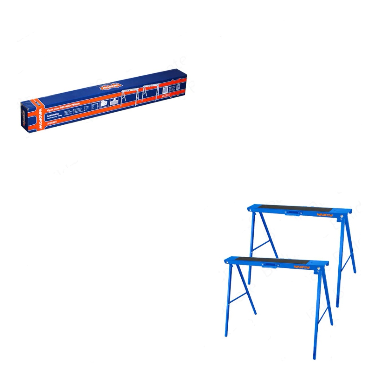 SET 2 CABALLETES WADFOW PLEGABLES 100 KG 99X48X78 CM WDZ1510 - 4