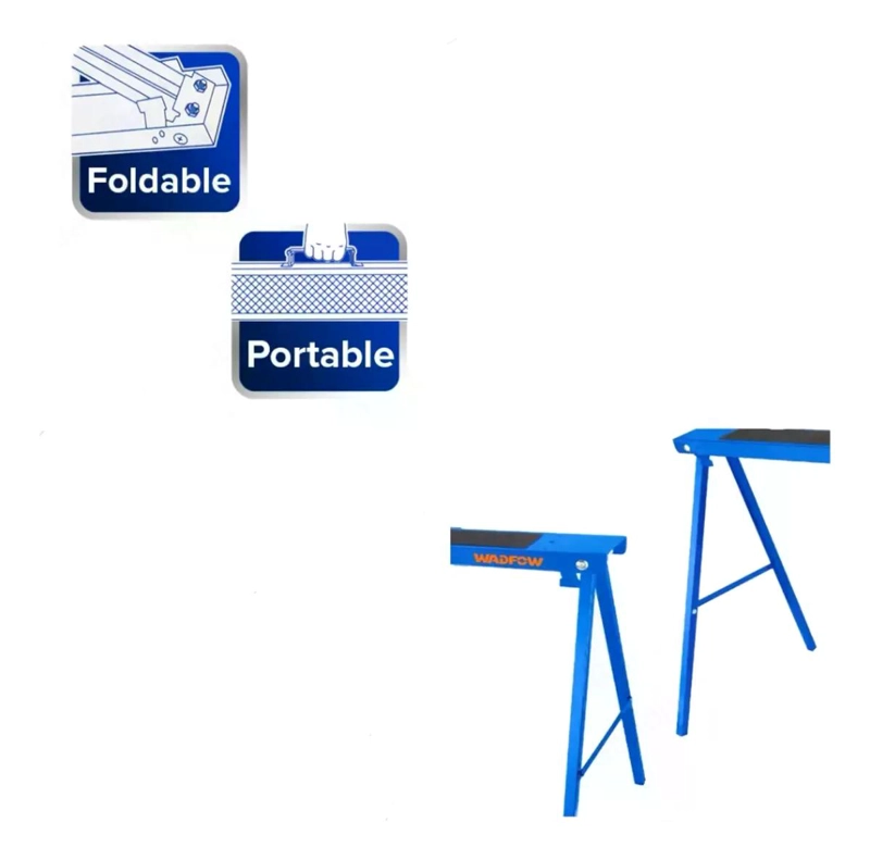 SET 2 CABALLETES WADFOW PLEGABLES 100 KG 99X48X78 CM WDZ1510 - 7