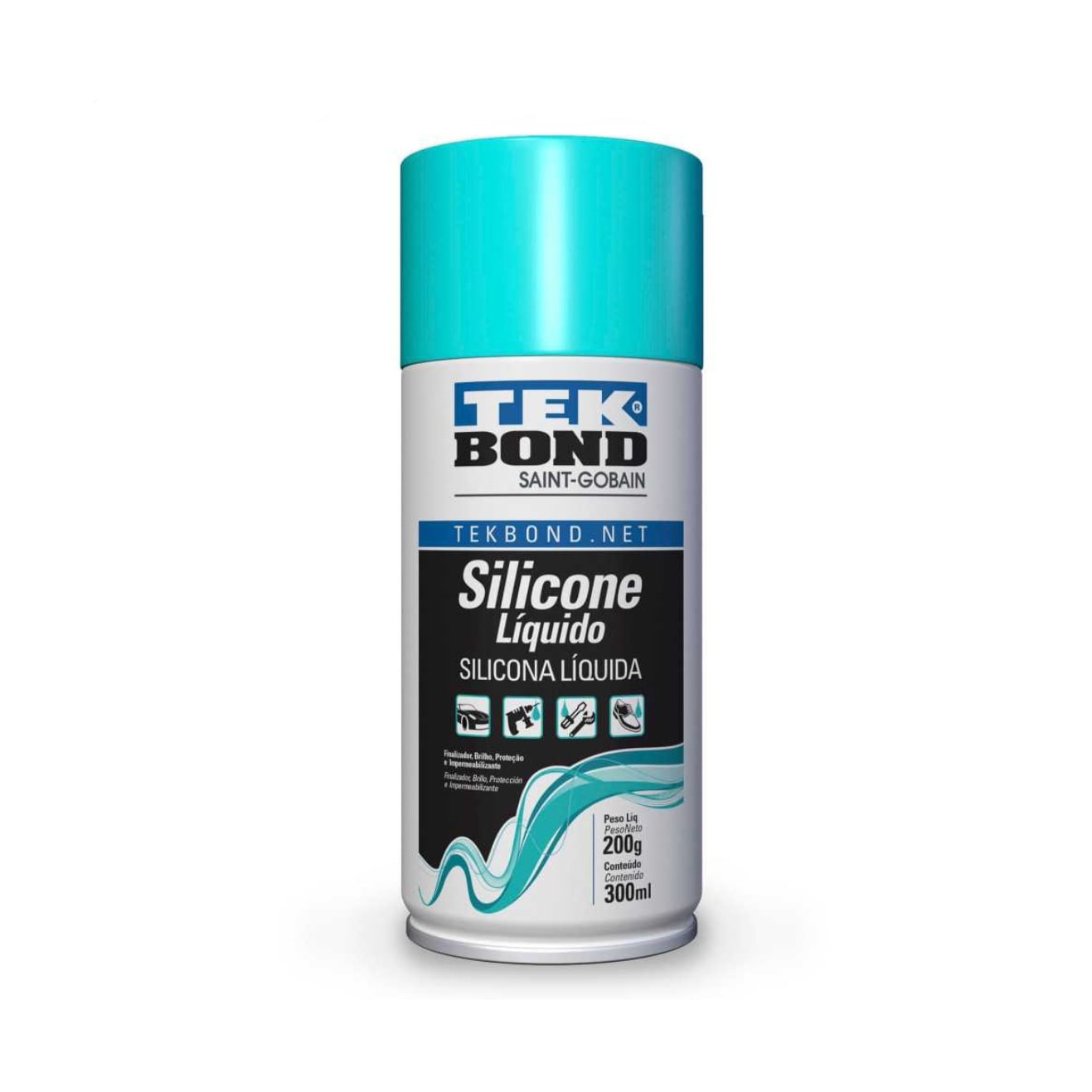 SILICONA LÍQUIDA EN SPRAY TEKBOND 300 ML BRILLO PROTECCIÓN - 1
