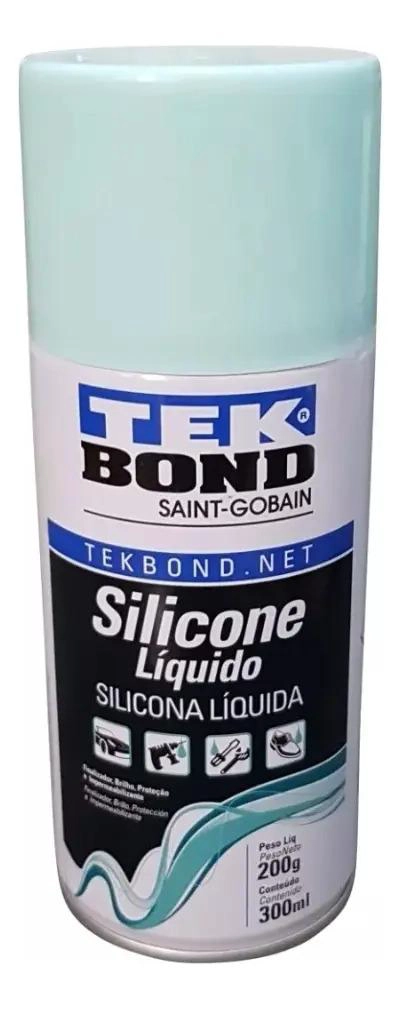SILICONA LIQUIDA EN SPRAY TEKBOND 300 ML BRILLO PROTECCION TRANSPARENTE - 2