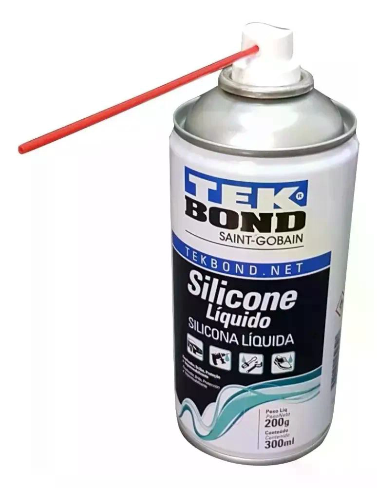 SILICONA LIQUIDA EN SPRAY TEKBOND 300 ML BRILLO PROTECCION TRANSPARENTE - 3