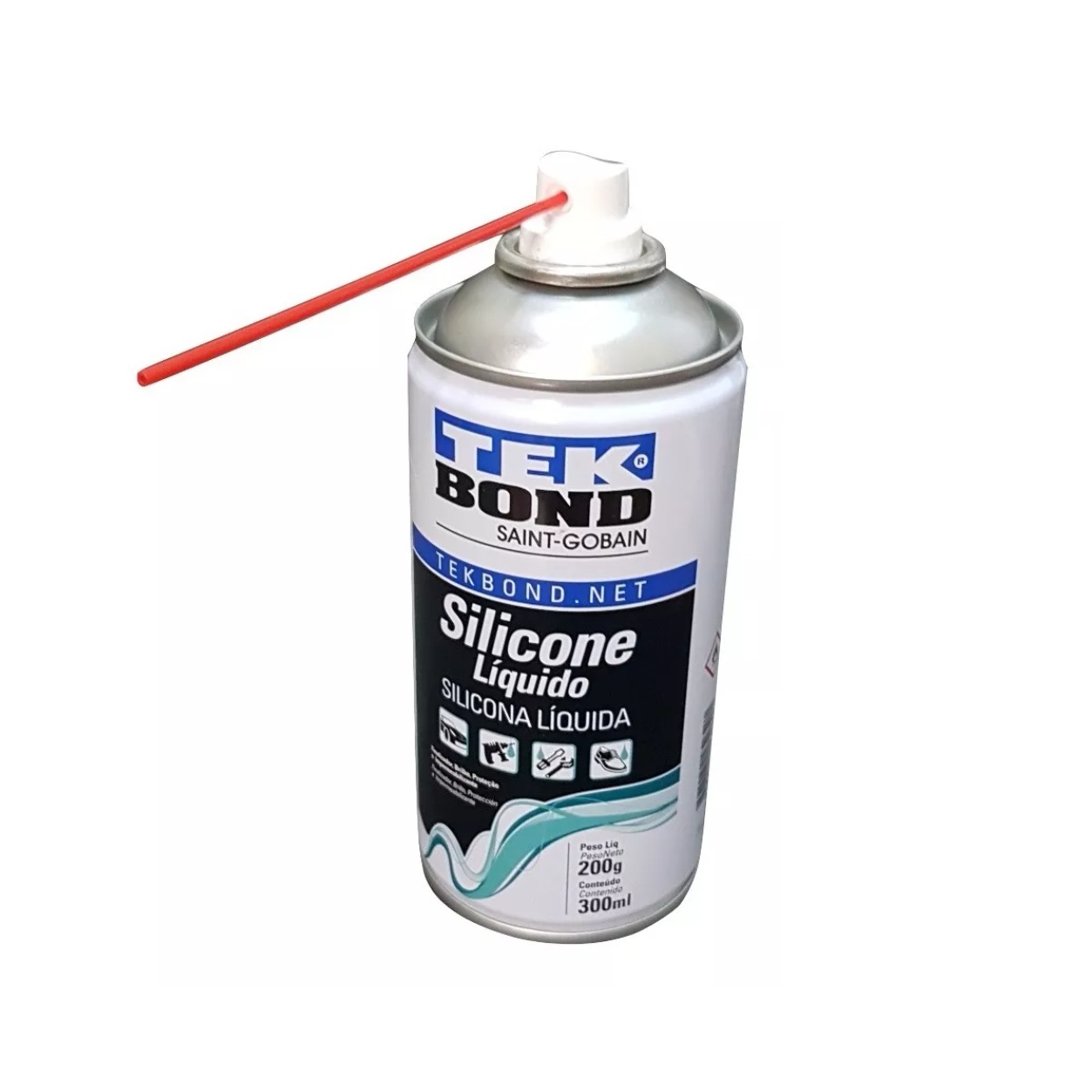 SILICONA LÍQUIDA EN SPRAY TEKBOND 300 ML BRILLO PROTECCIÓN - 3