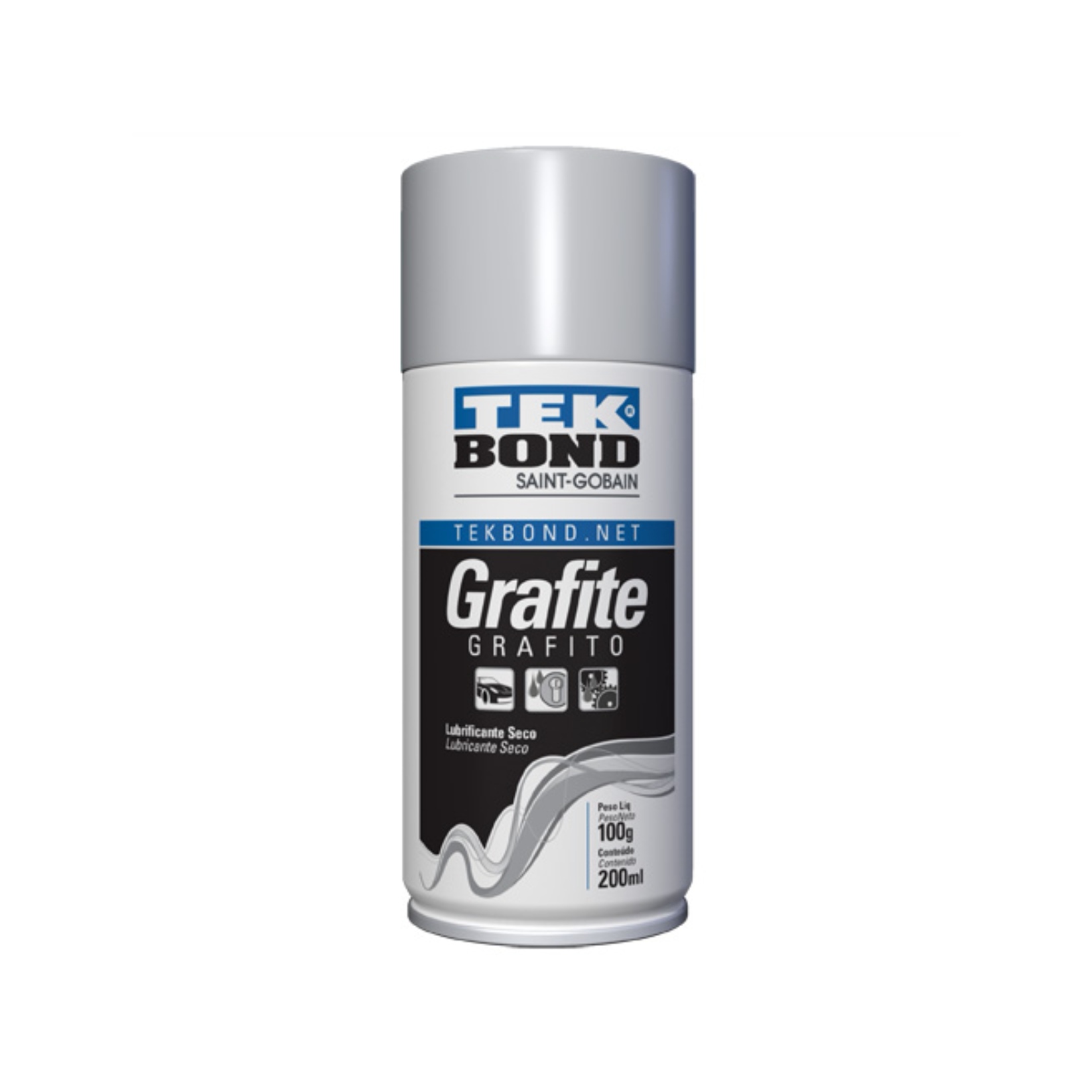 LUBRICANTE DE GRAFITO EN SPRAY 200 ML 100 GR LUBRICANTE SECO - 1