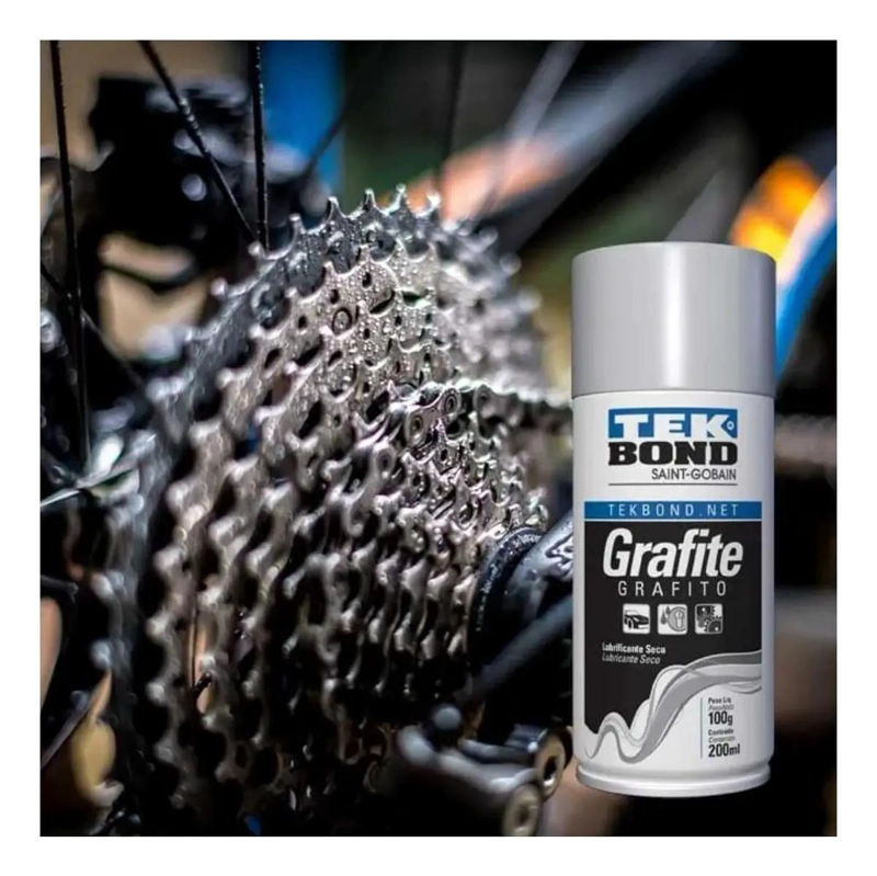 LUBRICANTE DE GRAFITO EN SPRAY 200 ML 100 GR LUBRICANTE SECO - 4