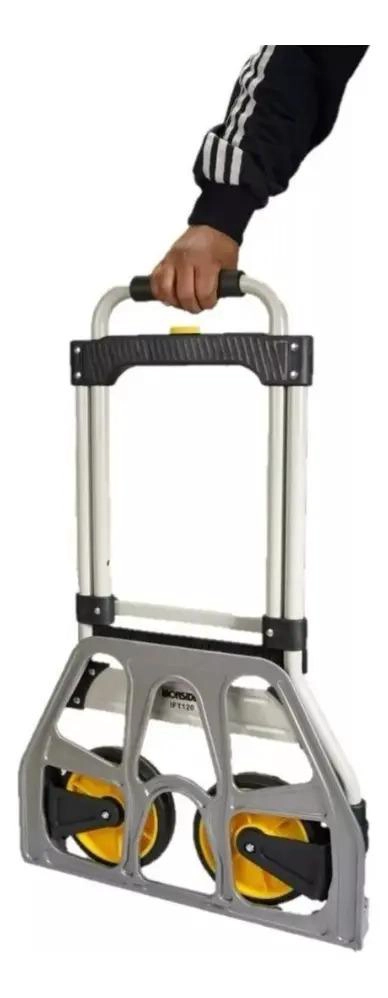 CARRO PLEGABLE SIN MARCA 150 KG 52 X 50 X 115 CM TIPO YEGUA ASA ACERO - 9